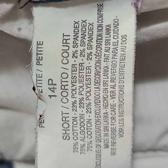 Gloria Vanderbilt Amanda Jean Size PETITE 14 Short - Picture 6 of 10